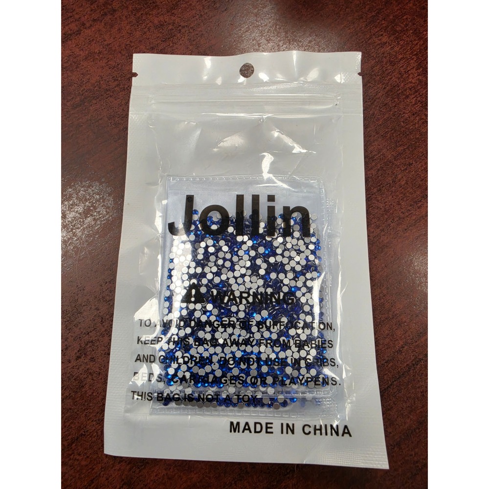 Jollin Glass Rhinestones SS8 Sapphire Blue Non Hotfix Flatback 2880pcs New - Picture 6 of 12